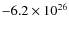 $-6.2\times10^{26}$