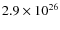 $2.9\times10^{26}$