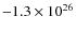 $-1.3\times10^{26}$