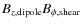 $B_{z, {\rm dipole}} B_{\phi, {\rm shear}}$