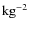 $\rm kg^{-2}$