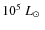 $10^5~\mbox{$L_\odot$ }$