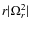 $r \vert\Omega _r^2\vert$