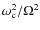 $\omega_{\rm c}^2/\Omega^2$