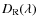 $D_{{\rm R}}(\lambda)$