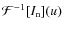 $\mathcal{F}^{-1}[I_{\rm n}](u)$