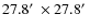 $\rm 27.8\hbox {$^\prime $ }\times 27.8\hbox {$^\prime $ }$