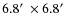 $6.8\hbox {$^\prime $ }\times 6.8\hbox {$^\prime $ }$