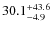 $\rm 30.1^{+43.6}_{-4.9}$
