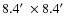 $\rm 8.4\hbox {$^\prime $ }\times 8.4\hbox {$^\prime $ }$
