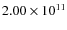 $2.00 \times 10^{11}$