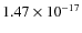 $1.47 \times 10^{-17}$