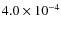 $4.0 \times 10^{-4}$