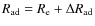 $R_{\rm ad} = R_{\rm e} + \Delta
R_{\rm ad}$