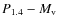 $P_{1.4}-M_{\rm v}$