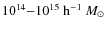 $10^{14}{-}10^{15}~{\rm h}^{-1}~M_{\odot}$