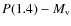 $P(1.4)-M_{\rm v}$