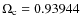 $\Omega_{\rm c}= 0.93944$