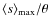 $\langle s\rangle_{\max}/\theta$