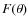 $F(\theta)$
