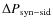 $\Delta
P_{{\rm syn-sid}}$