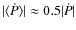 $\vert\langle \dot{P}\rangle\vert
\approx 0.5 \vert\dot{P}\vert$