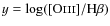 $y=\log([{\rm O}\mathsc{iii}]/{\rm H}\beta)$