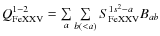 $Q^{1-2}_{{\rm FeXXV}}=\sum\limits_{a}\sum\limits_{b (<a)}
S^{1s^2-a}_{{\rm FeXXV}} B_{ab}$