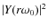 $\abs{Y(r\omega_0)}^{2}$