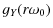 $\displaystyle g_Y(r\omega_0)$