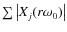 $\sum\abs{X_j(r\omega_0)}$