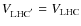 $V_{\rm LHC^{'}} = V_{\rm LHC}$