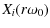 $\displaystyle X_i(r\omega_0)$