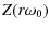 $\displaystyle Z(r\omega_0)$