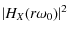 $\textstyle \abs{H_X(r\omega_0)}^{2}$