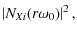 $\displaystyle \abs{N_{Xi}(r\omega_0)}^{2},$