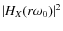 $\abs{H_X(r\omega_0)}^{2}$