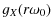 $\textstyle g_X(r\omega_0)$
