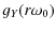 $\textstyle g_Y(r\omega_0)$
