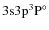 $\rm 3s3p^3P^{\circ}$