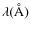 ${\rm\lambda (\AA)}$