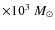 $\times 10^3~M_\odot$