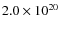 $2.0 \times 10^{20}$