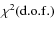 $\chi^{2}\rm (d.o.f.)$