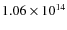 $1.06\times10^{14}$