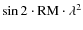 $\sin{2\cdot {\rm RM} \cdot\lambda^2}$