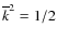 $\overline{k}^2=1/2$