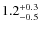 $\rm 1.2^{+0.3}_{-0.5}$