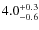 $\rm 4.0^{+0.3}_{-0.6}$