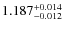 $\rm 1.187^{+0.014}_{-0.012}$